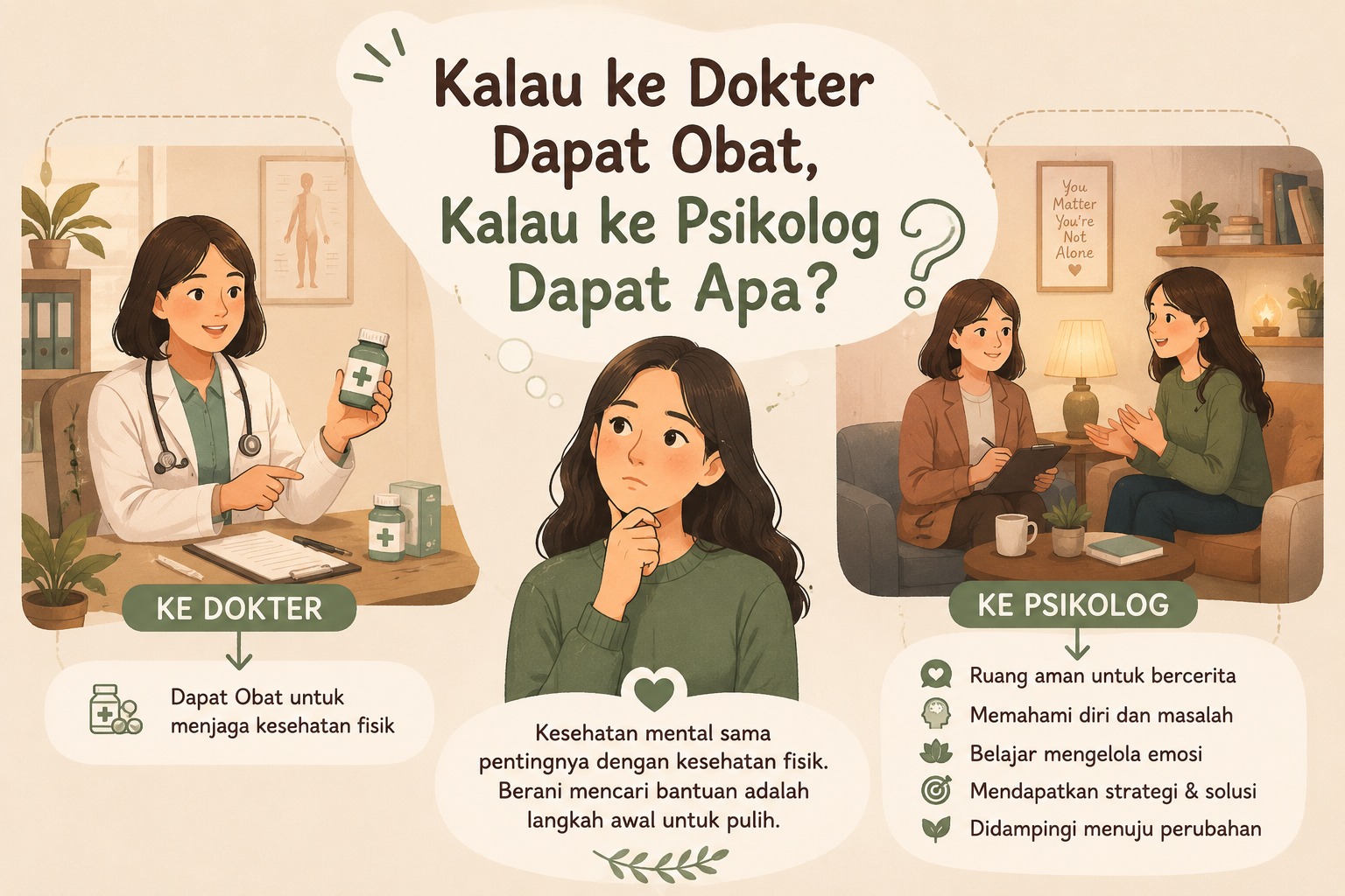 Kalau ke Dokter Dapat Obat, Kalau ke Psikolog Dapat Apa?